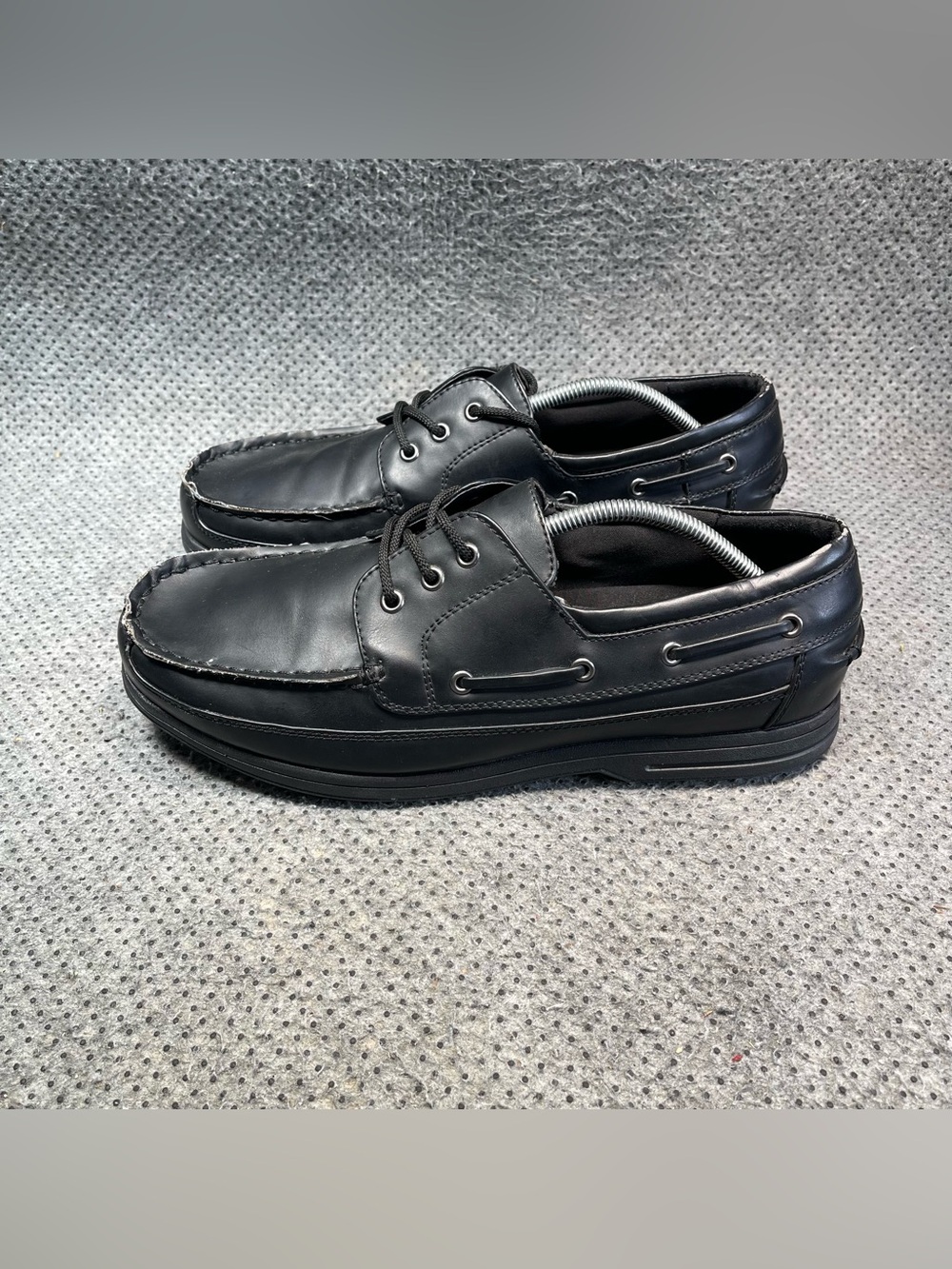 Safe T Step Black Leather Wide Shoes Size 13 Men’s